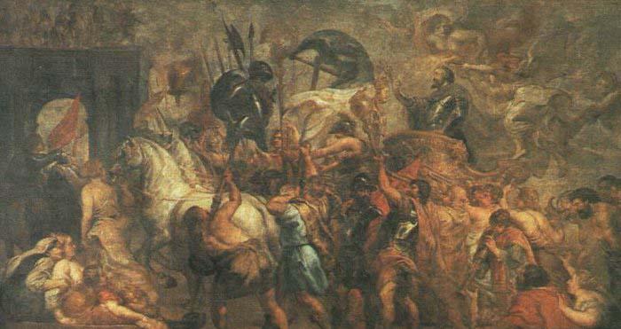 RUBENS, Pieter Pauwel Triumphal Entry of Henry IV into Paris